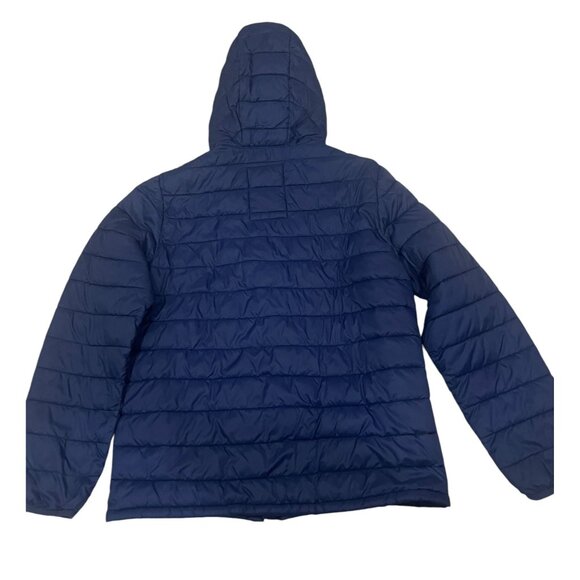 GAP Kids Primaloft Puffer Jacket Coat Upcycled Lightweight Size L Navy Unisex - Picture 3 of 4